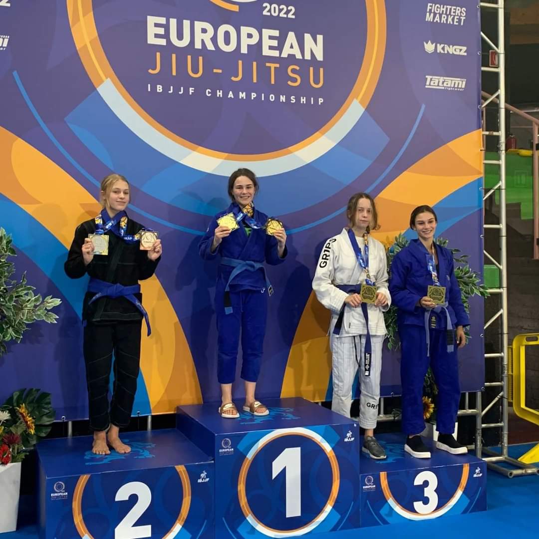 Podium of IBJJF European Open girls